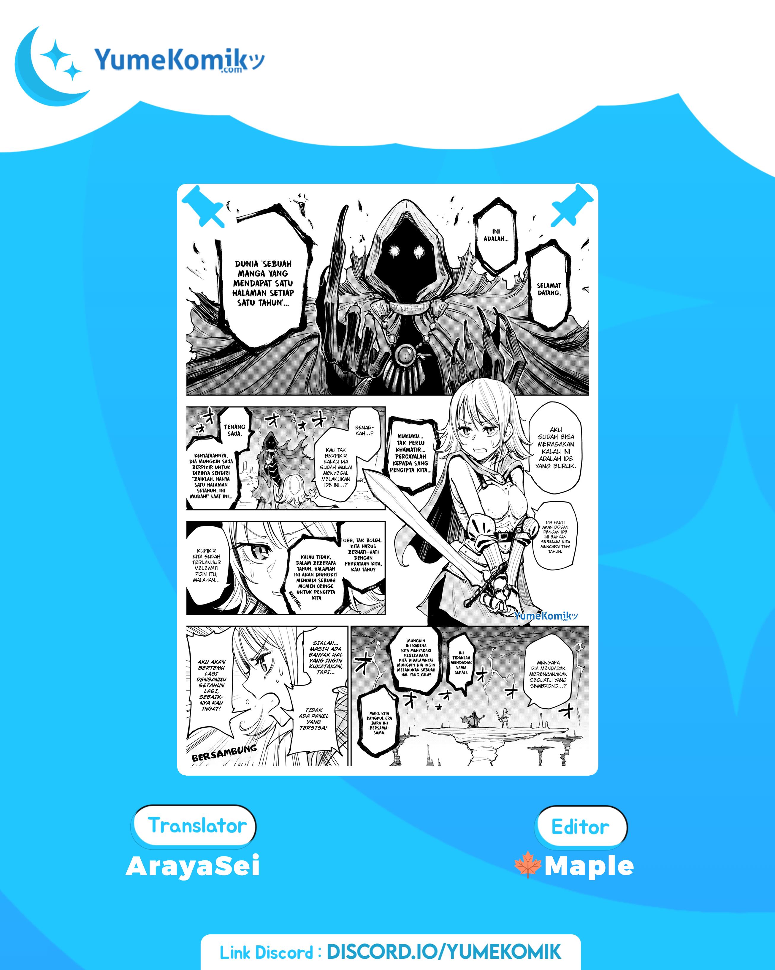 A Manga World That Gets One Page Once a Year Chapter 3: 2021